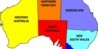 Shtetet e Australi hartë