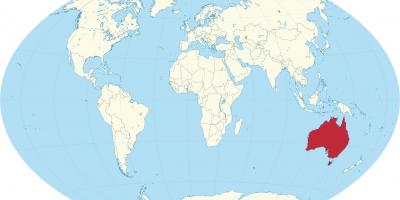 Australi në hartë të botës